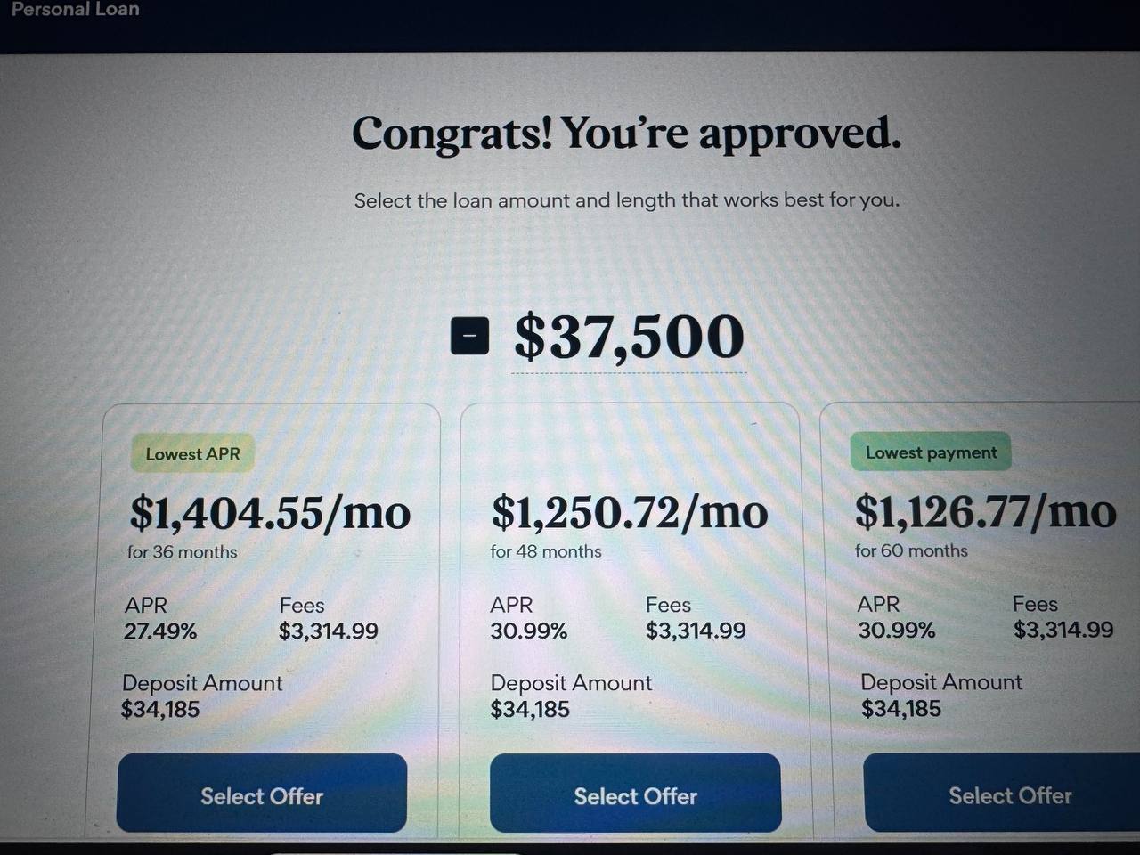 Personal Loan · Approved